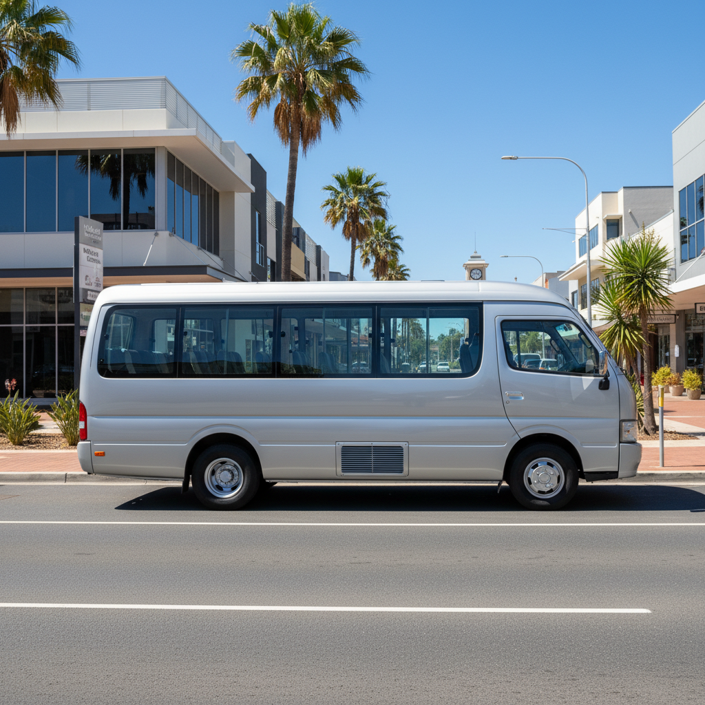 Minibus in Mildura